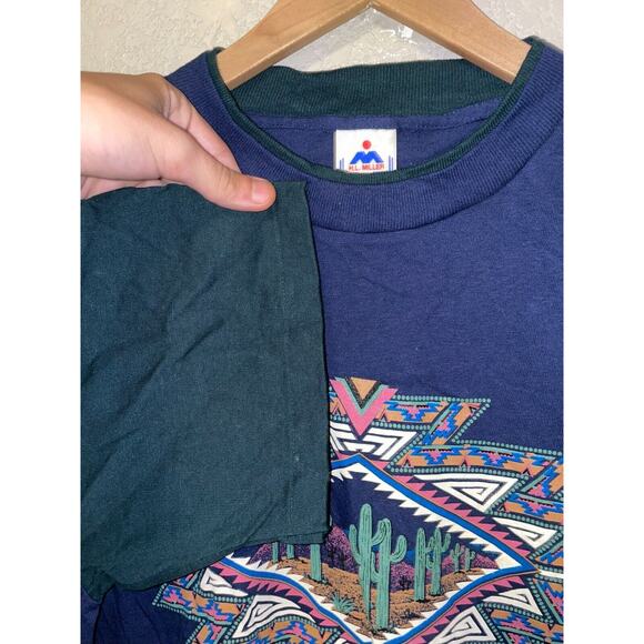 Vintage San Antonio Shirt H.L. Miller USA 90s Cactus Southwest Graphic Tee Large - Picture 12 of 12